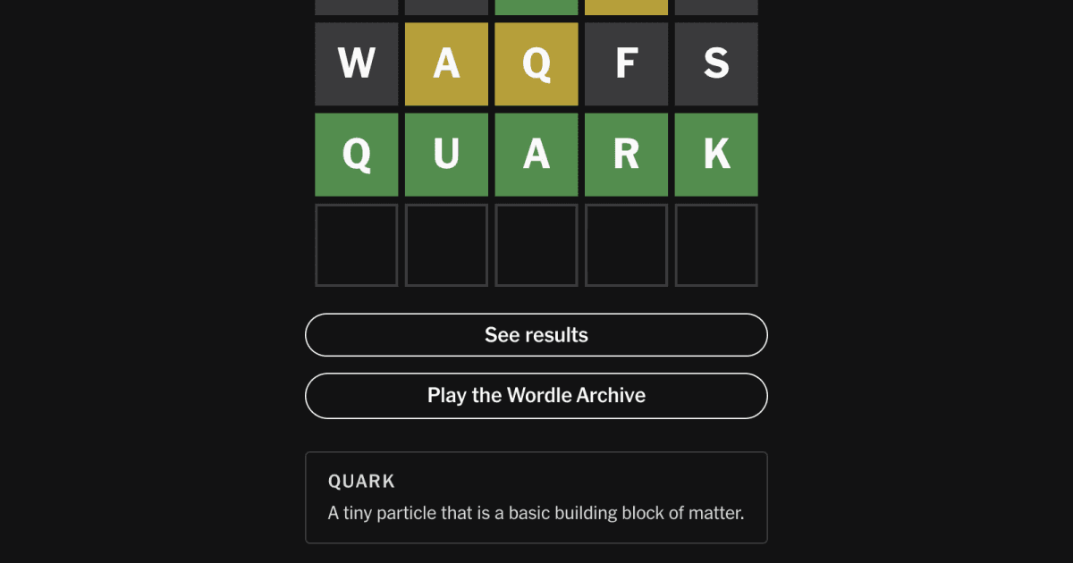 Define the Wordle Answer