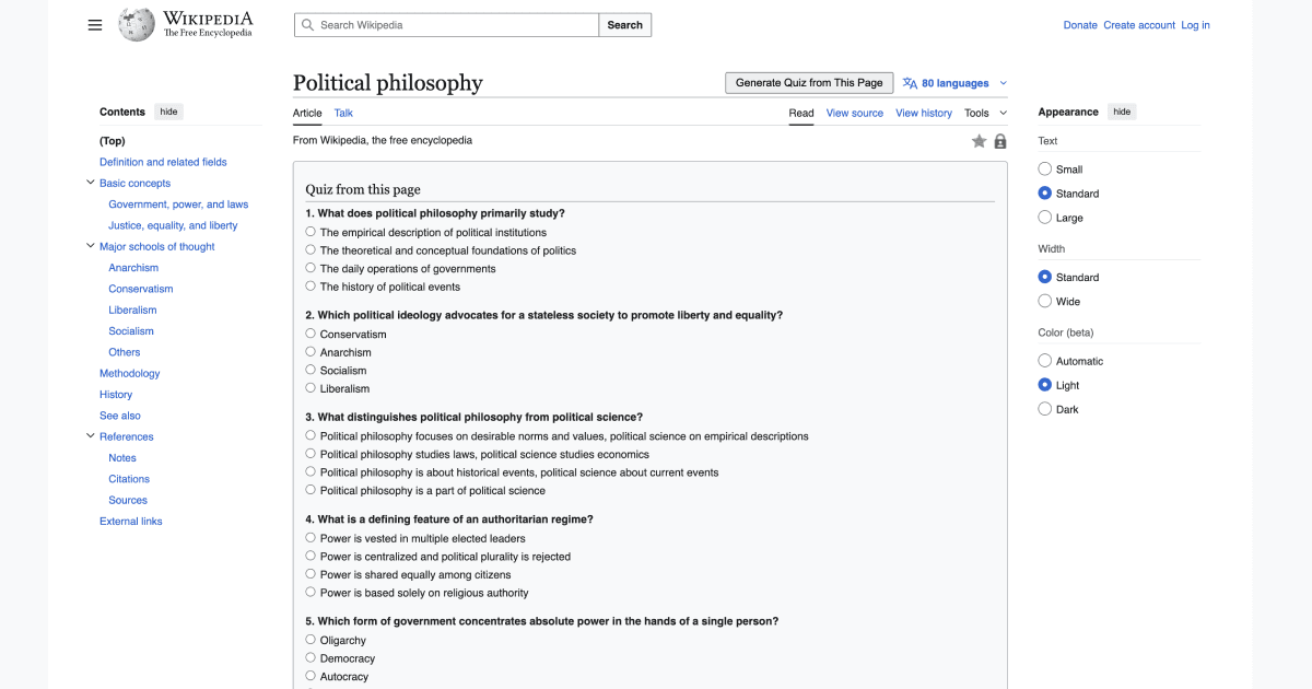 Quiz Me on This Page