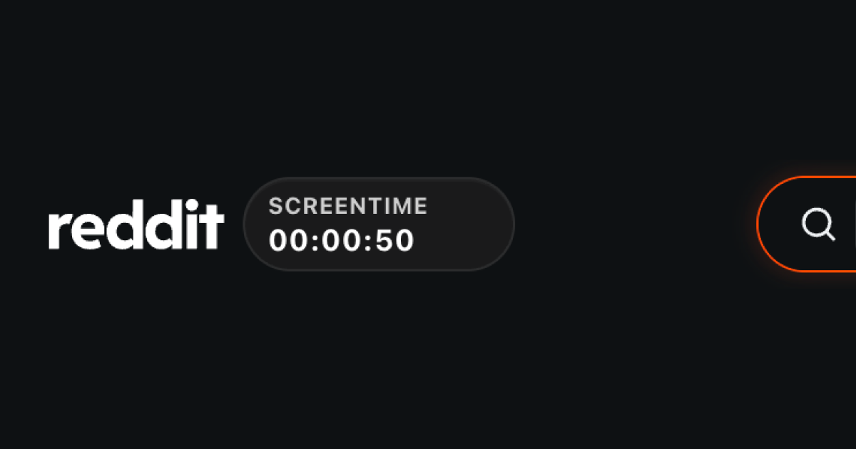 Reddit Screentime Timer | Drop in